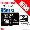 Thẻ nhớ microSD 16GB Class 10 Toshiba Exceria UHS 3 - anh 2