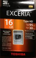 Thẻ nhớ microSD 16GB Class 10 Toshiba Exceria UHS 1