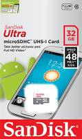 Thẻ nhớ microSD 32GB Sandisk Ultra 48MB/s